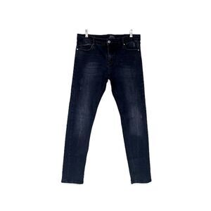 STRADIVARIUS | Black Distressed Skinny Jeans (Size 10)